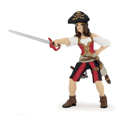 Papo figurina femeie pirat bruneta, Papo