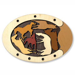 Puzzle logic cu animale Constantin’s - Wild Horses, Recent Toys