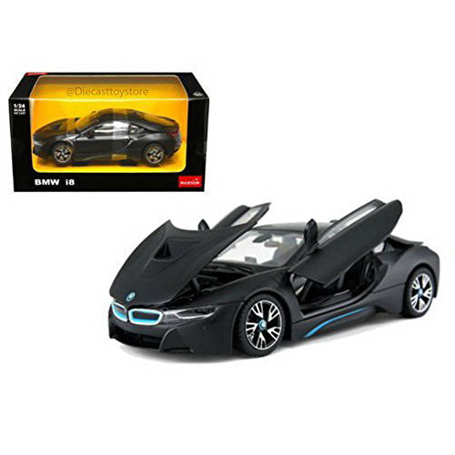 Masinuta metalica Bmw i8 negru scara 1 la 24