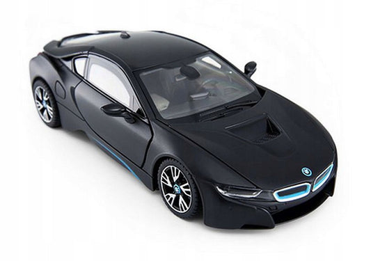 Masinuta metalica Bmw i8 negru scara 1 la 24