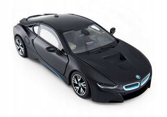 Masinuta metalica Bmw i8 negru scara 1 la 24