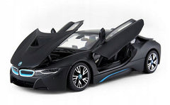 Masinuta metalica Bmw i8 negru scara 1 la 24