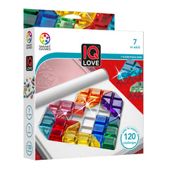 IQ Love, joc de logica cu 120 de provocari, 7+ ani, editie internationala, Smart Games