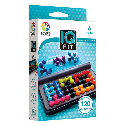 IQ Fit, joc de logica cu 120 de provocari, 6+ ani, editie internationala, Smart Games