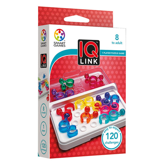 IQ Link, joc de logica cu 120 de provocari, 8+ ani, editie internationala, Smart Games