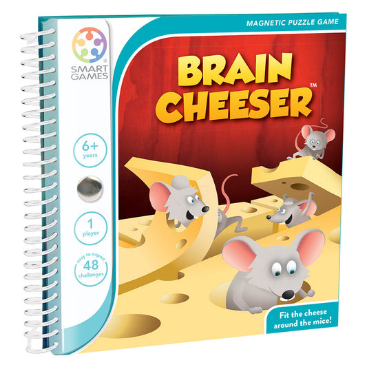 Brain Cheeser, joc de logica cu 48 de provocari, 6+ ani, editie internationala, Smart Games