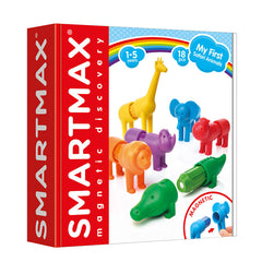 Joc magnetic Smart Max, My First Safari Animals, Primele mele animale de safari, 18 piese, Smart Games