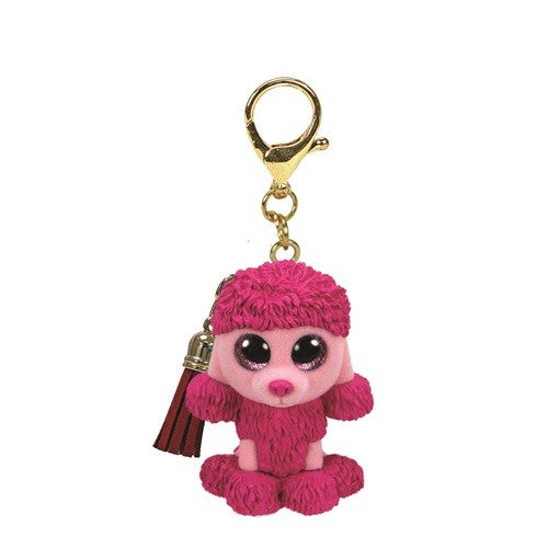 Plus breloc ty 8.5cm mini boos patsy poodle roz, TY