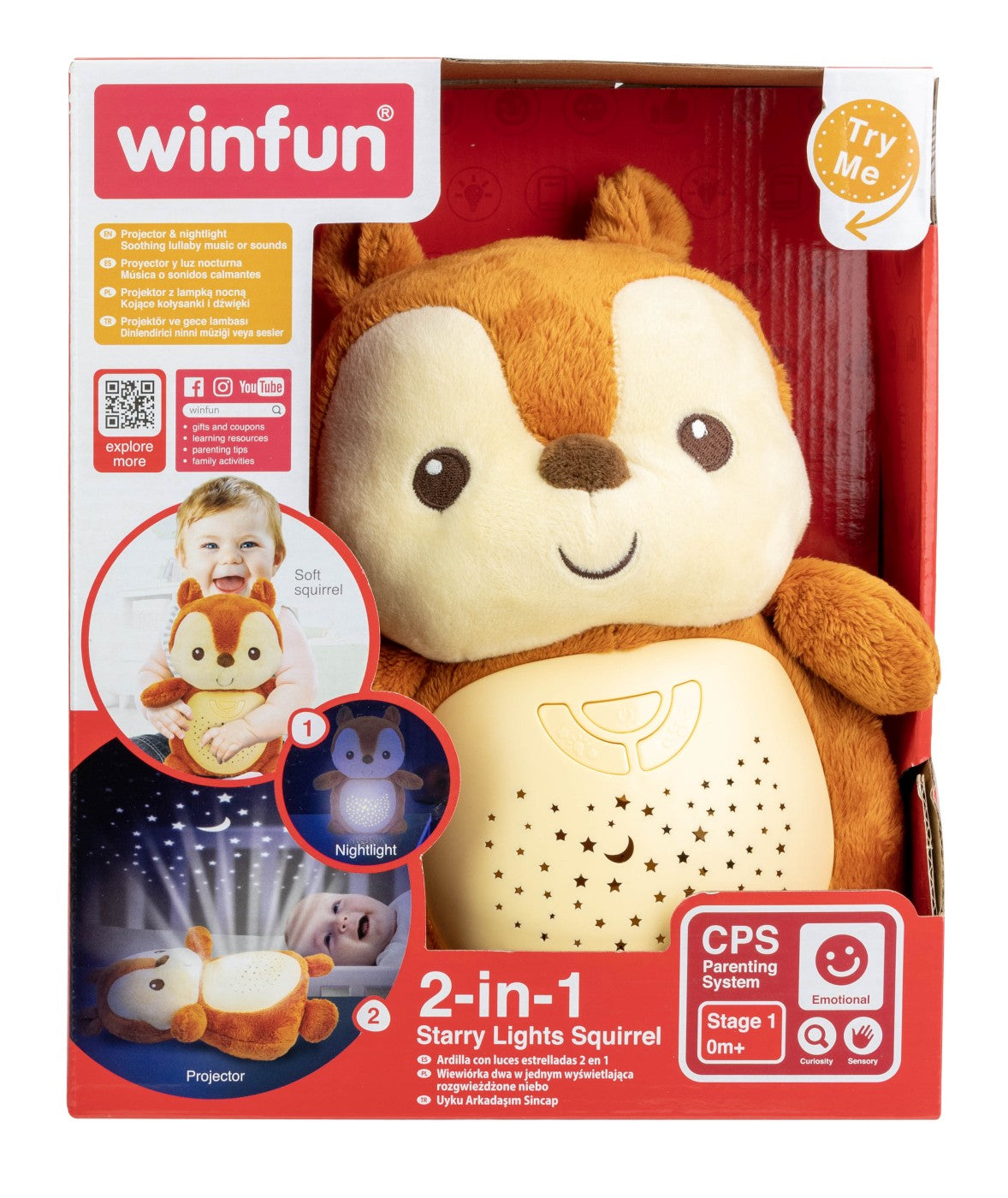 Winfun proiector si lampa de veghe veverita, WINFUN