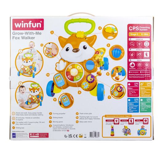 Winfun antemergator vulpe cu lumini si sunete, WINFUN