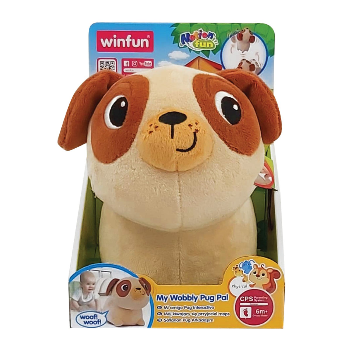 Winfun jucarie interactiva catelus pug, WINFUN