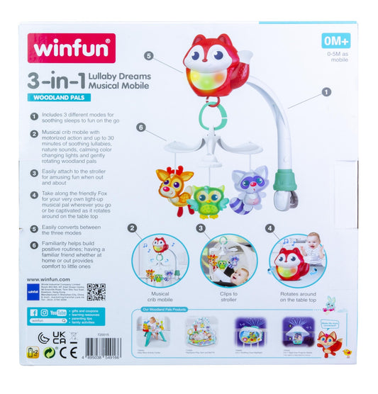 Winfun proiector 3 in 1 vulpita, WINFUN