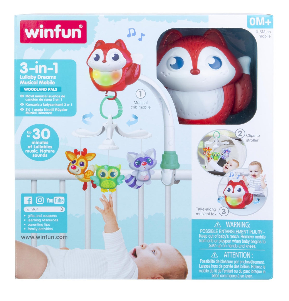 Winfun proiector 3 in 1 vulpita, WINFUN