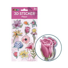Abtibilduri 3D - Flori, colectia Creatii Naturale - Avenir - Publisol.ro