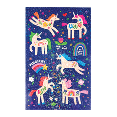 Abtibilduri holografice cu sclipici Stickiville Magical Unicorns - Ooly