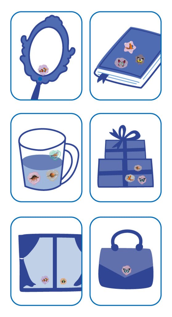 Abtibilduri imitatie sigiliu - Spatiu, colectia Creatii Naturale - Avenir - Publisol.ro