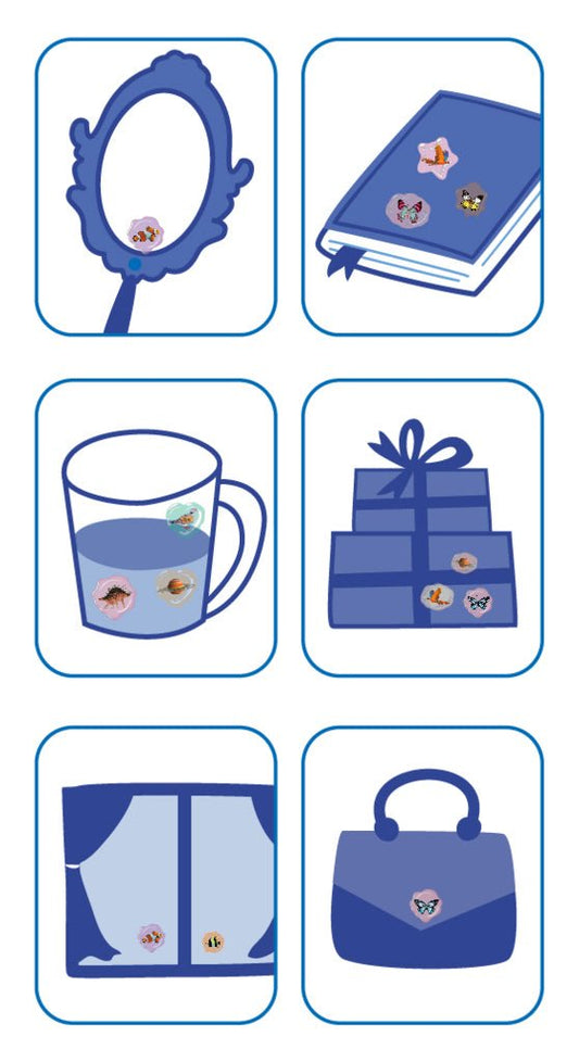 Abtibilduri imitatie sigiliu - Spatiu, colectia Creatii Naturale - Avenir - Publisol.ro