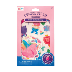 Abtibilduri parfumate - Stickiville Fluffy Cotton Candy - Ooly - Publisol.ro
