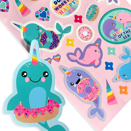 Abtibilduri parfumate - Stickiville Nom Nom Narwhals - Ooly