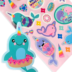 Abtibilduri parfumate - Stickiville Nom Nom Narwhals - Ooly