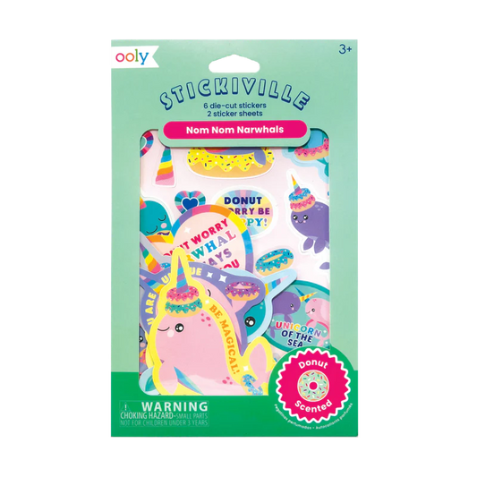 Abtibilduri parfumate - Stickiville Nom Nom Narwhals - Ooly