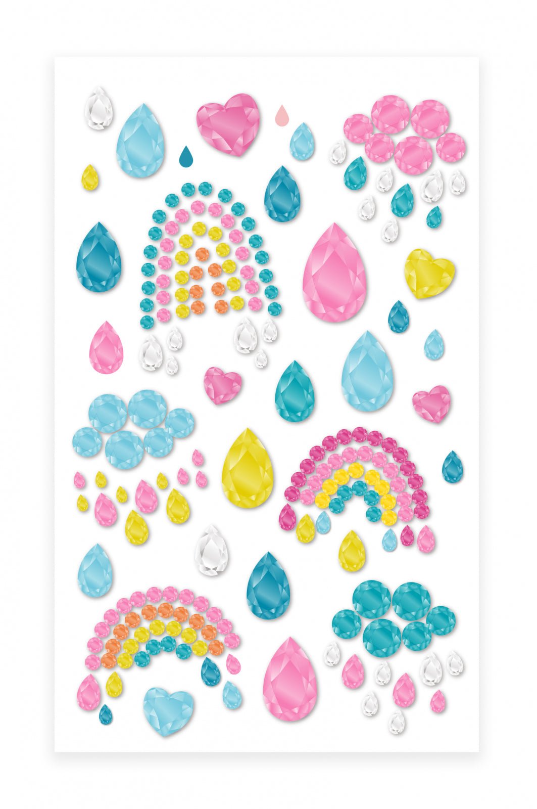 Abtibilduri pietre stralucitoare - Curcubee - Avenir - Publisol.ro