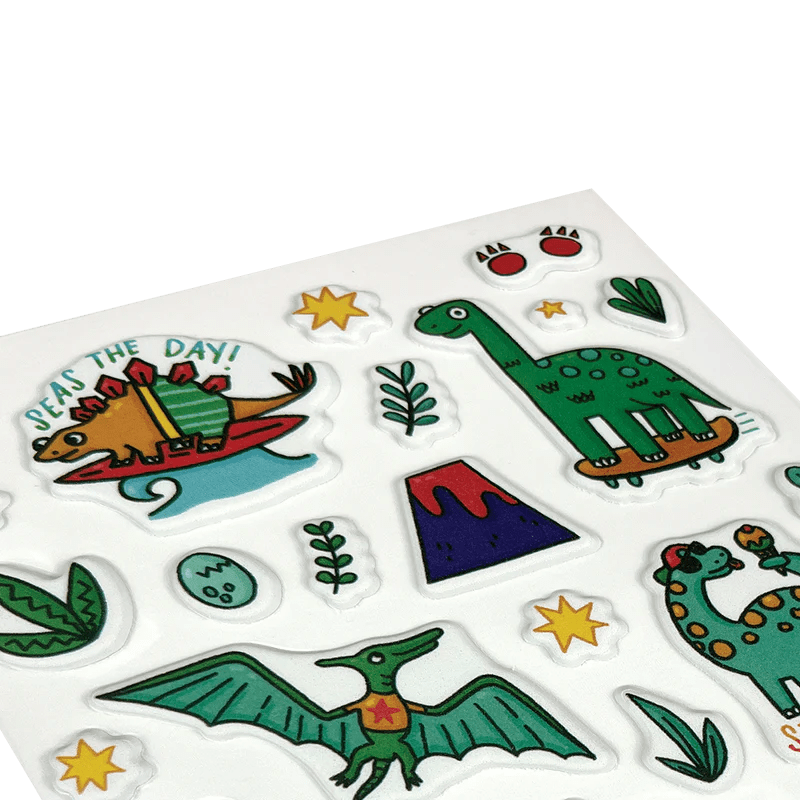 Abtibilduri pufoase Dinozauri Stickiville Dino - Mite! - Ooly - Publisol.ro