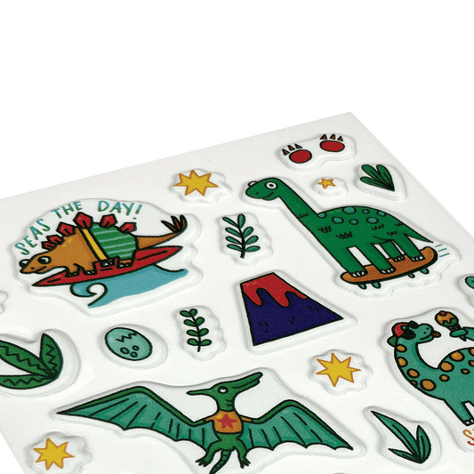 Abtibilduri pufoase Dinozauri Stickiville Dino - Mite! - Ooly - Publisol.ro