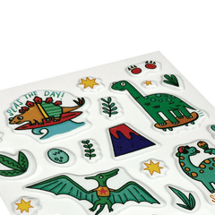 Abtibilduri pufoase Dinozauri Stickiville Dino - Mite! - Ooly - Publisol.ro