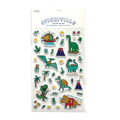 Abtibilduri pufoase Dinozauri Stickiville Dino - Mite! - Ooly - Publisol.ro