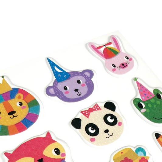 Abtibilduri pufoase Stickiville Party Animals - Ooly