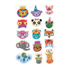 Abtibilduri pufoase Stickiville Party Animals - Ooly