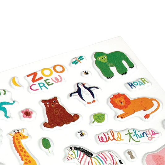 Abtibilduri pufoase Stickiville Zoo Crew - Ooly