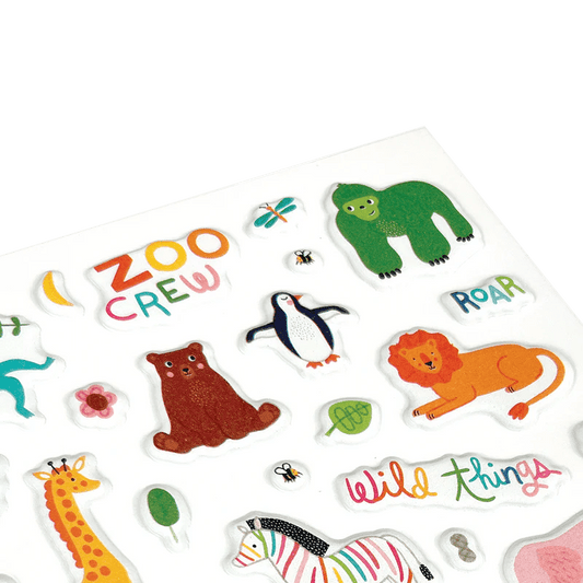 Abtibilduri pufoase Stickiville Zoo Crew - Ooly - Publisol.ro