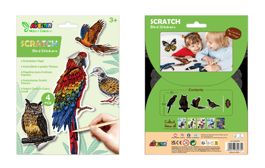 Abtibilduri razuibile - Pasari, colectia Creatii Naturale - Avenir - Publisol.ro