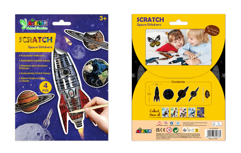 Abtibilduri razuibile - Spatiu, colectia Creatii Naturale - Avenir - Publisol.ro