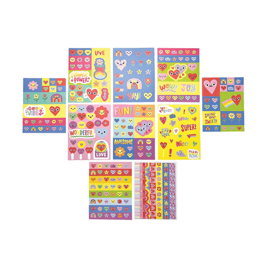 Abtibilduri Stickiville Happy Hearts - 10 pagini - Ooly - Publisol.ro