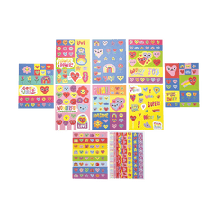 Abtibilduri Stickiville Happy Hearts - 10 pagini - Ooly - Publisol.ro