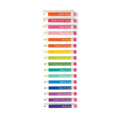 Abtibilduri vinil transparent Stickiville Lucky Pencils - Ooly