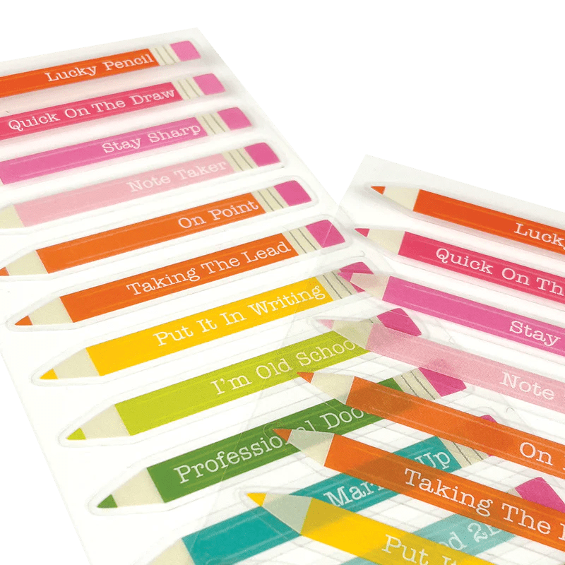 Abtibilduri vinil transparent Stickiville Lucky Pencils - Ooly - Publisol.ro