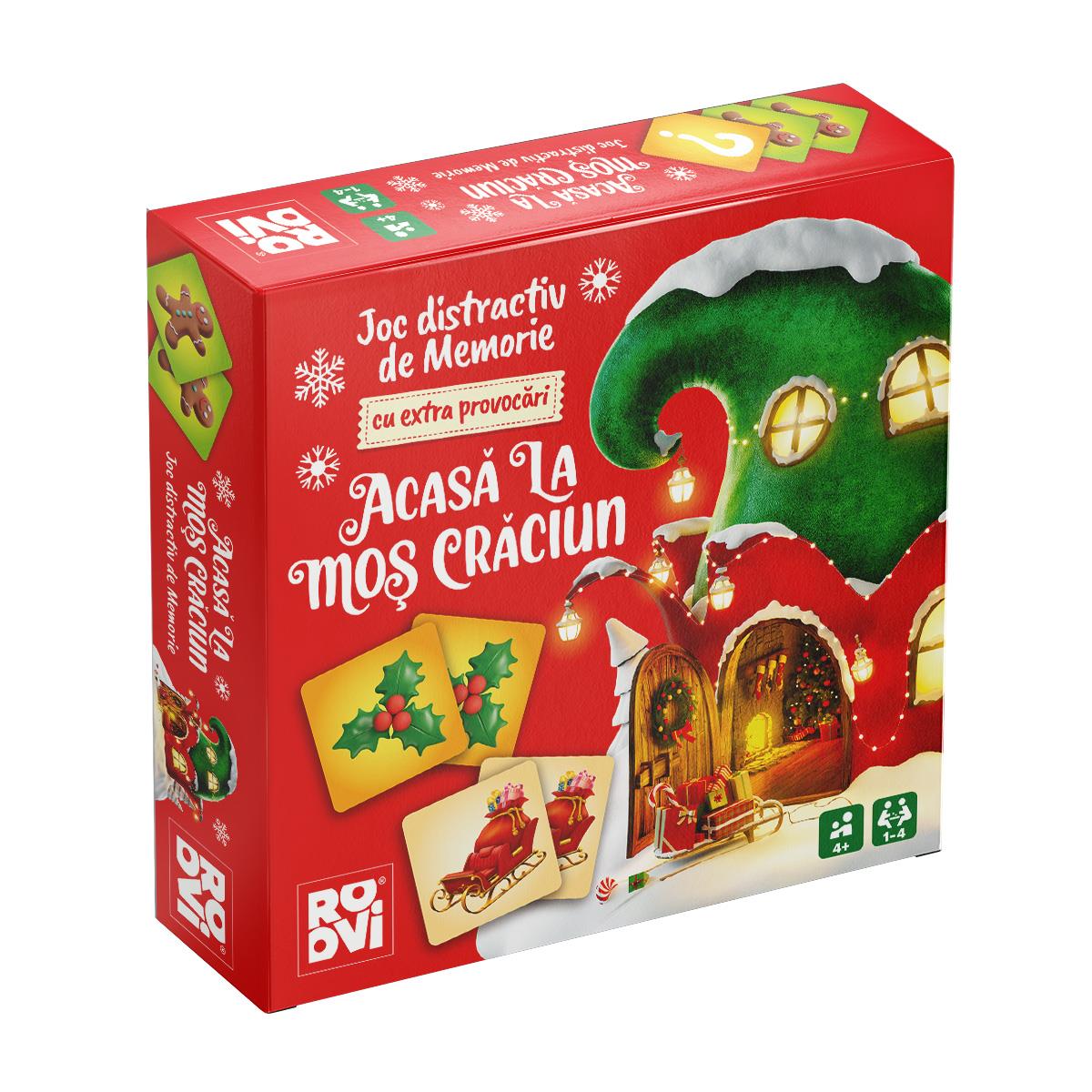 Acasa la Mos Craciun – joc de memorie festiv pentru intreaga familie, D - Toys - Publisol.ro