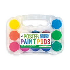 Acuarele lavabile Lil  Paint, 12 culori si pensula inclusa - Ooly