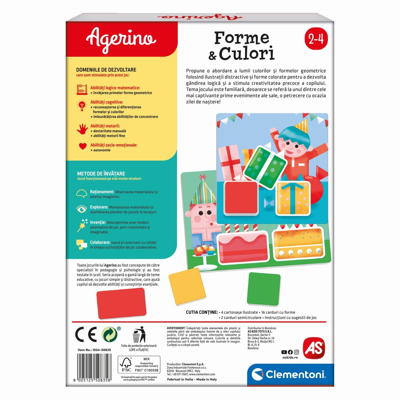 Agerino forme culori educativ, AS - Publisol.ro