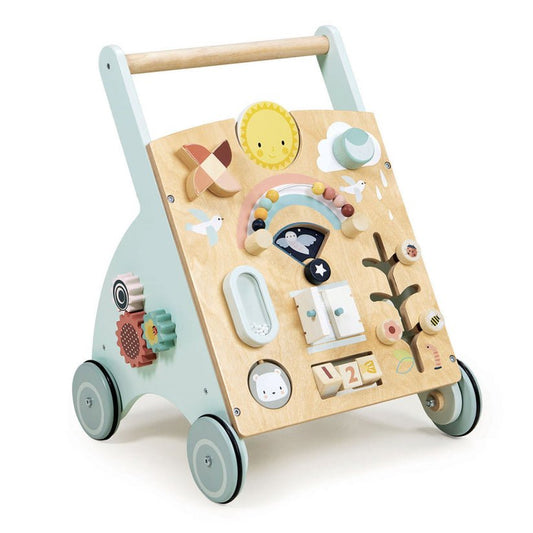 Antemergator cu activitati, din lemn premium - Sunshine Baby Activity Walker - Tender Leaf Toys - Publisol.ro