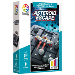 Asteroid Escape, joc de logica cu 60 de provocari, 8+ ani, editie lb. Romana, Smart Games - Publisol.ro