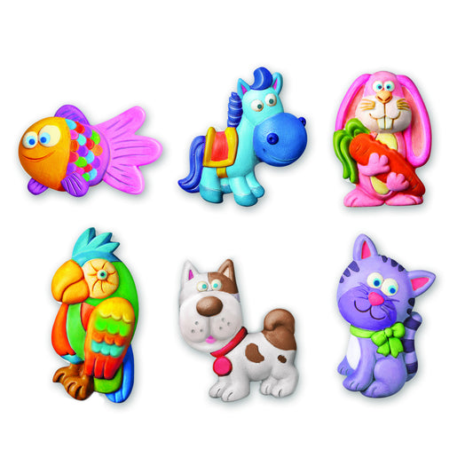 Atelier creativ Modeleaza si picteaza - Animale dragute - 4M