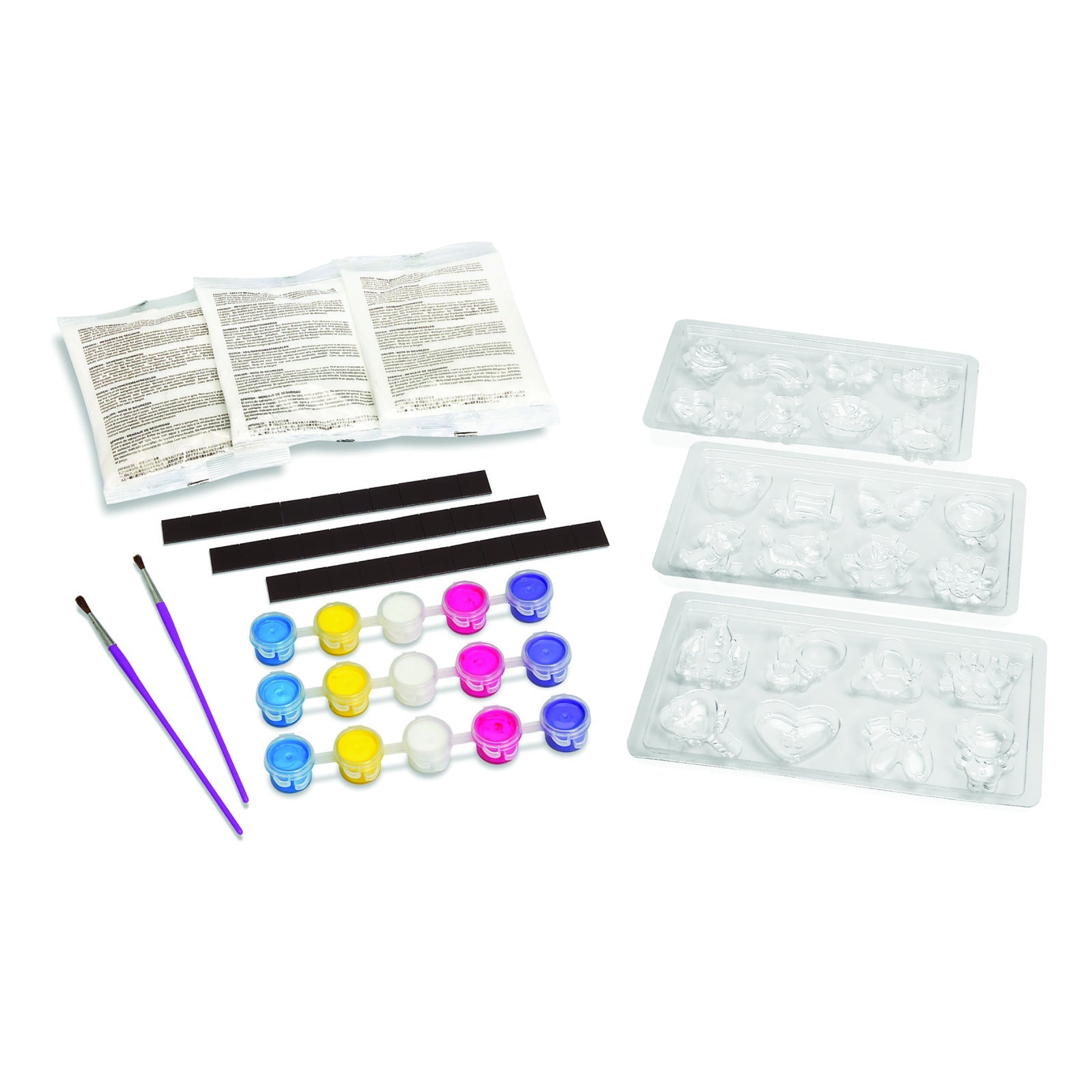 Atelier creativ Modeleaza si picteaza - Magneti pentru frigider - 4M - Publisol.ro