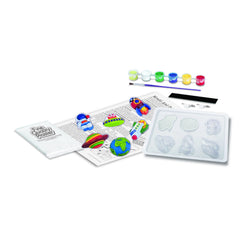 Atelier creativ Modeleaza si picteaza - Spatiu - straluceste in intuneric - 4M - Publisol.ro