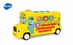 Autobuz scolar educativ cu sunete si lumini, Jucarii Bebe - Publisol.ro