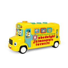 Autobuz scolar educativ cu sunete si lumini, Jucarii Bebe - Publisol.ro